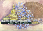 Budha & Blue Hydrangea  COLLECTION OF ARTIST