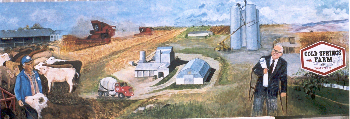 1970 Cold Springs Farm Historical Mural   SOLD