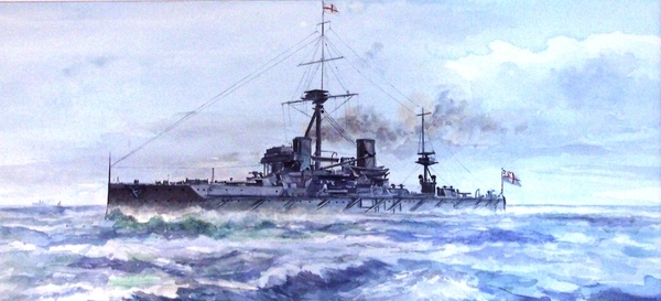 Dreadnought -  watercolour painting after Michael Holden  SOLD