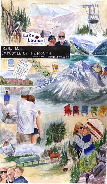 Memories of Banff - Lake Louise   Dorothy dhunter Adams   SOLD