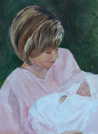 Sarah With Child     SOLD