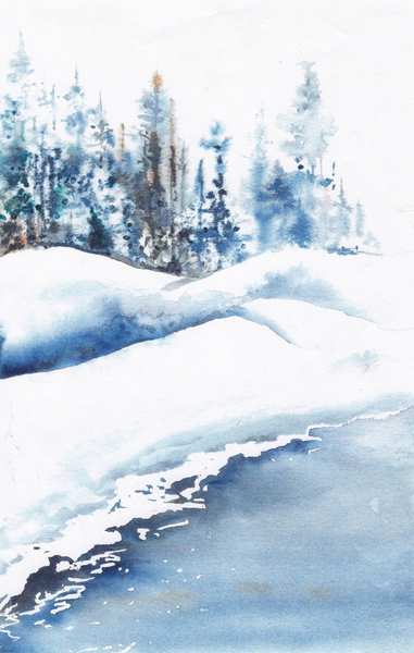 Snow-covered Brook   Dorothy dhunter Adams   scan IMG