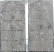 Ten Commandments before framed   Dorothy dhunter Adams   SOLD