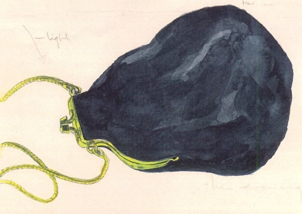 Velvet Evening Bag   Dorothy dhunter Adams   sold
